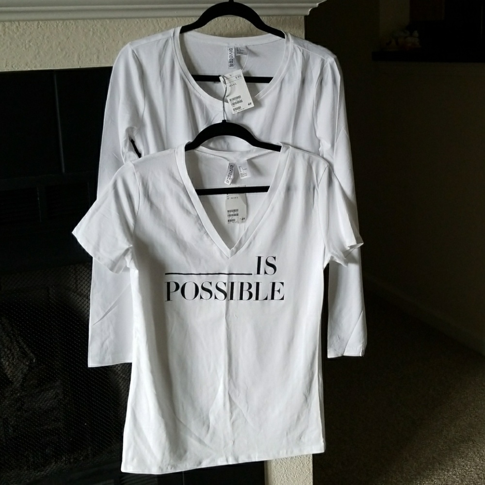 H&M Bundle 2 T-shirts !! Brand New